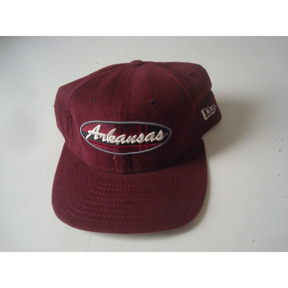 ARKANSAS RAZORBACKS NEW ERA  Y2K 00S NEW HAT‎ CAP VINTAGE DEADSTOCK U1